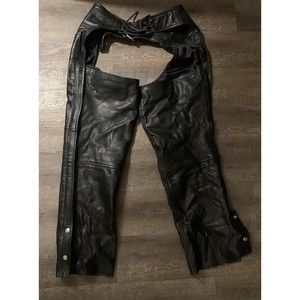 Leather Gallery Chaps Harley Davidson Leather Medium Men/Women Color: Black